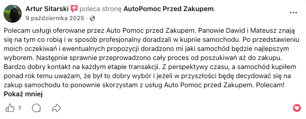 Opinia klienta z Google 13