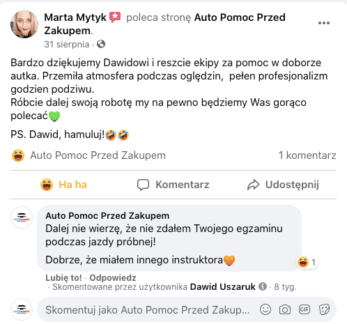 Opinia klienta z Google 2